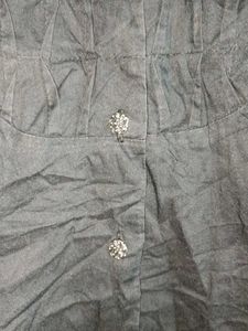 Oversized Collared Button-Up Shirt