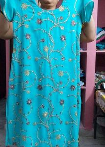 Fully Embroidery Kurti With Lining