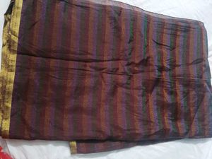 striped saree