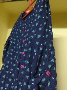 Blue Printed Kurta