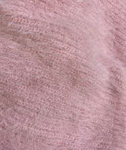 Fuzzy Pink Crop Top