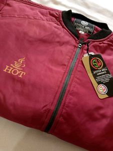 Burgundy Bomber Jacket