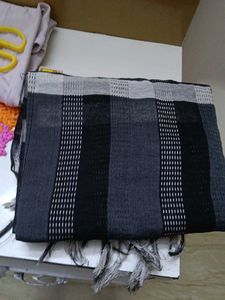 Striped black dupatta