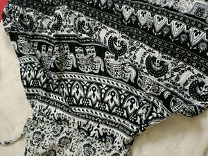 Beautiful Long Cotton Frock ..With Kalankari Print