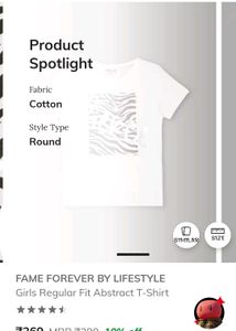 White Girls T-shirt 🌈 Abstract Print T-Shirt
