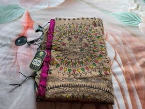Beautiful Magenta Printed Saree