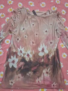 Chic Floral Print Top