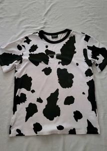 Cow Print Bonkers corner Graphic Tee