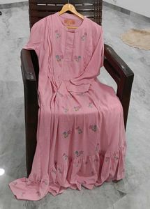 Pink Set Elf Brand With Dupatta And Pant