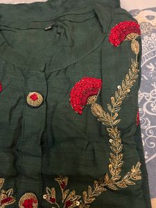 Green Heavy Kurta