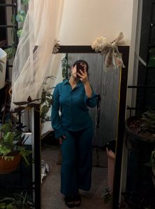 Teal Textured Co-ord