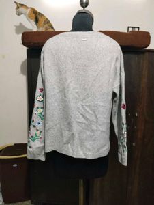 Embroidered Crewneck Sweatshirt