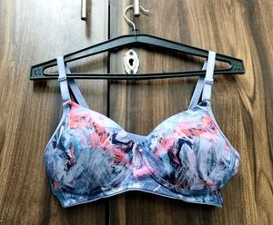 Abstract Print Padded Bra(adjustable straps)