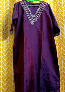 Elegant Purple Kurta