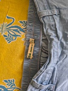 Light Blue Casual Pants