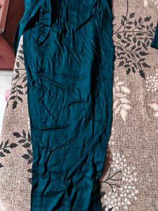 Teal Kurta Set with pant plazo and dupatta