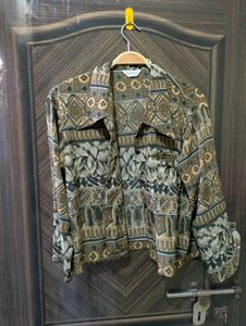 Unique Printed Button-Up Shirt