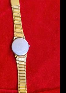Elegant Gold Titan Watch