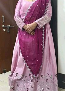 Brand new unstitched Elegant Lavender Lengha