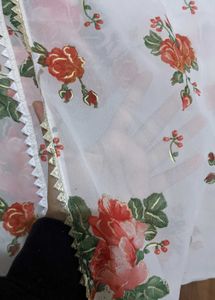 Floral Anarkali - XS - Side Zip Closure