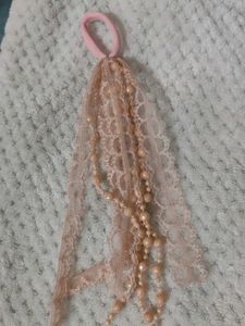 Lace &amp; Pearl Hair Ties (Set of 3)