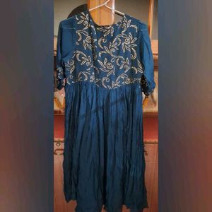 Elegant Teal Ethnic kurti