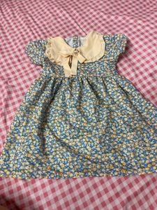Cute Floral Dress with Peter Pan Collar