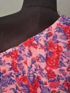 Floral One-Shoulder Ruffle Dress