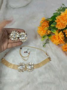 multi designer antic  lock silk handmade niack ear