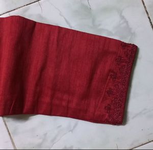 Only Upper Kurta Dark Red Colour