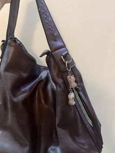 Chic y2k Brown Leather Shoulder Bag