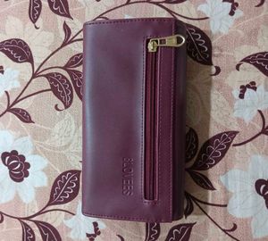 Chic Red Bow Detail Wallet