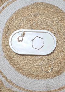 Elegant adjustable Rings and loop earrings