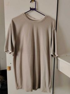 Oversized Beige T-Shirt