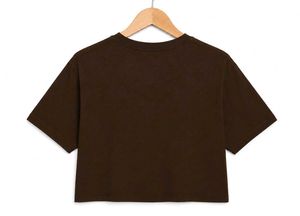 Brown Colorado Graphic Crop Top