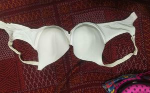 M&S White Padded Bra with Underwire