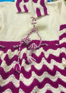 Knitted Frock For Winters