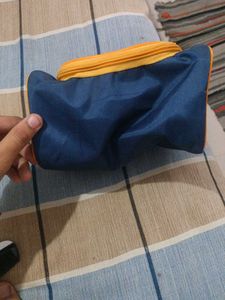 Park Avenue Blue &amp; Orange Pouch