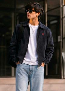 Men's Suede Striped Jacket