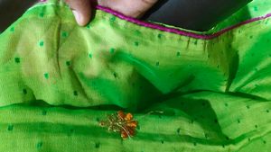 Beautifull Work Saree💚