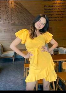 Mustard yellow dress
