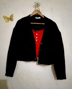 Cozy crop cardigan