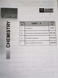 Allen Chemistry JEE (Main Advanced)