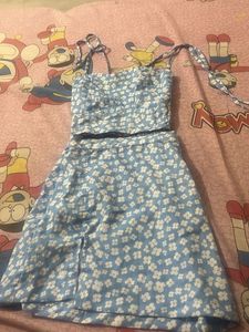 Cute Blue Floral Co-ord Set