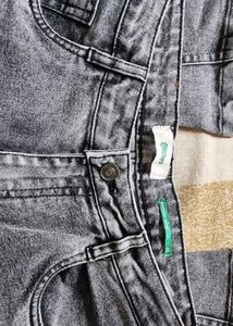Stylish Acid Wash Wide Leg Jeans