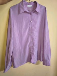 Elegant Lavender Button-Up Shirt