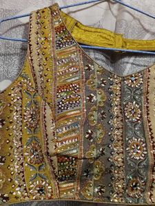 Embellished Yellow Ethnic Blouse