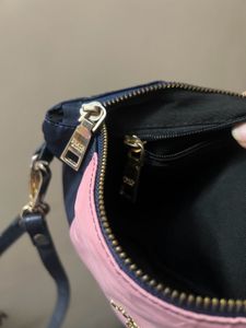dupe Prada Clutch - Pink &amp; Navy