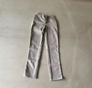 Boys Beige Elastic Waist Casual Chino Pants