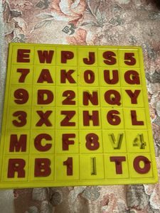 Alphabet & Number Puzzle Board